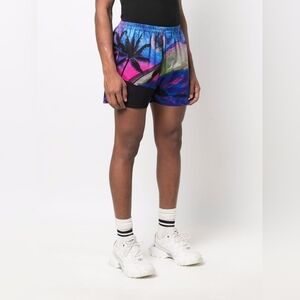 NWT‎ Valentino Water Sky Men's Shorts 52 XL